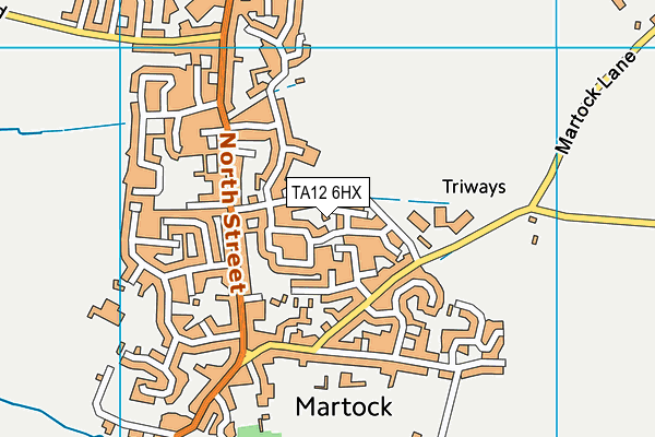 TA12 6HX map - OS VectorMap District (Ordnance Survey) TA12 6HX map - OS VectorMap District (Ordnance Survey)