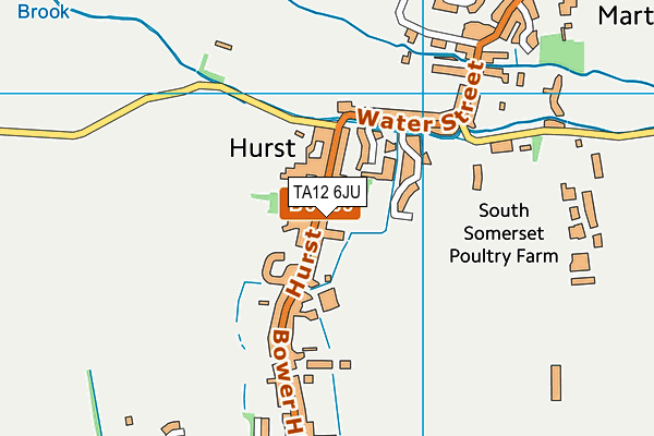 TA12 6JU map - OS VectorMap District (Ordnance Survey)