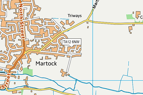 TA12 6NW map - OS VectorMap District (Ordnance Survey) TA12 6NW map - OS VectorMap District (Ordnance Survey)