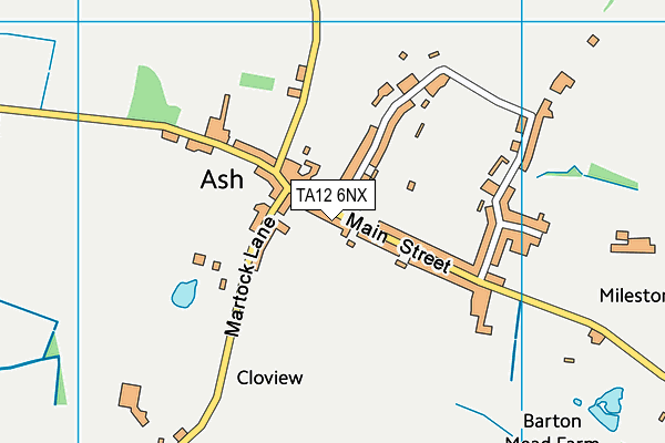 TA12 6NX map - OS VectorMap District (Ordnance Survey) TA12 6NX map - OS VectorMap District (Ordnance Survey)