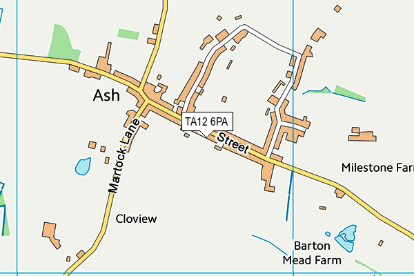 TA12 6PA map - OS VectorMap District (Ordnance Survey) TA12 6PA map - OS VectorMap District (Ordnance Survey)
