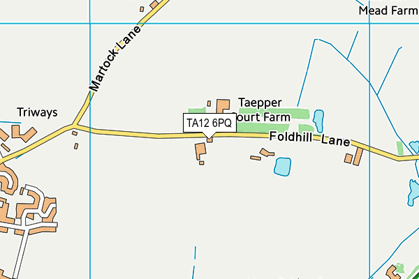 TA12 6PQ map - OS VectorMap District (Ordnance Survey) TA12 6PQ map - OS VectorMap District (Ordnance Survey)