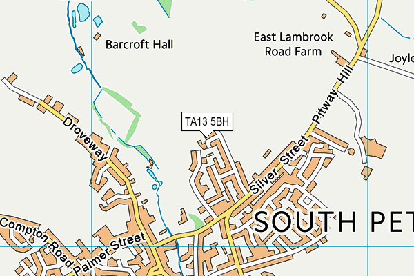 TA13 5BH map - OS VectorMap District (Ordnance Survey)