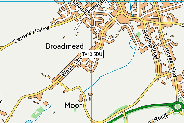 TA13 5DU map - OS VectorMap District (Ordnance Survey) TA13 5DU map - OS VectorMap District (Ordnance Survey)