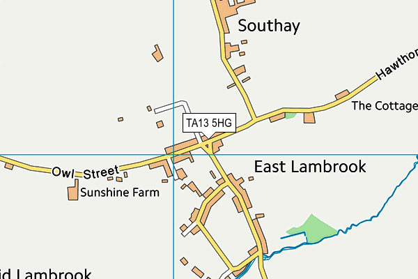 TA13 5HG map - OS VectorMap District (Ordnance Survey) TA13 5HG map - OS VectorMap District (Ordnance Survey)
