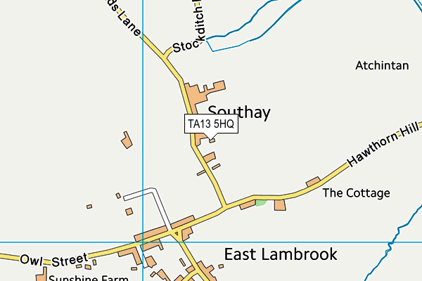 TA13 5HQ map - OS VectorMap District (Ordnance Survey) TA13 5HQ map - OS VectorMap District (Ordnance Survey)