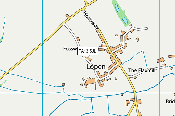 TA13 5JL map - OS VectorMap District (Ordnance Survey) TA13 5JL map - OS VectorMap District (Ordnance Survey)