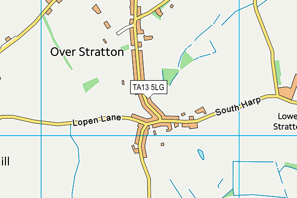 TA13 5LG map - OS VectorMap District (Ordnance Survey) TA13 5LG map - OS VectorMap District (Ordnance Survey)