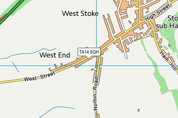 TA14 6QH map - OS VectorMap District (Ordnance Survey) TA14 6QH map - OS VectorMap District (Ordnance Survey)