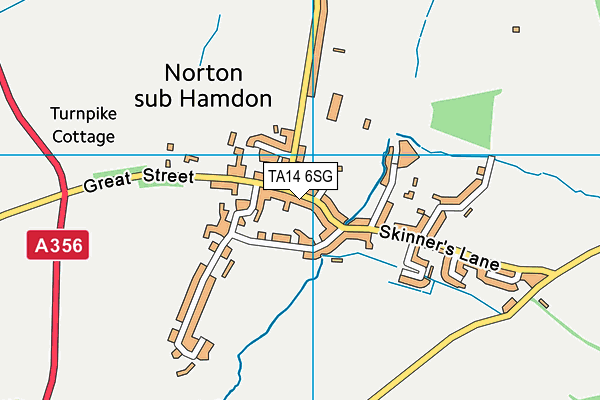 TA14 6SG map - OS VectorMap District (Ordnance Survey)