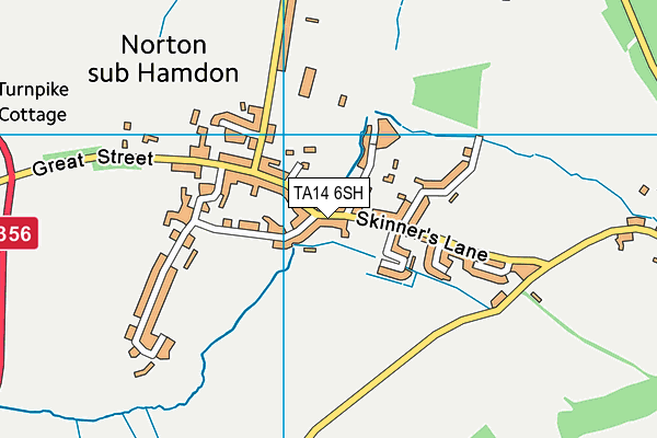 TA14 6SH map - OS VectorMap District (Ordnance Survey) TA14 6SH map - OS VectorMap District (Ordnance Survey)