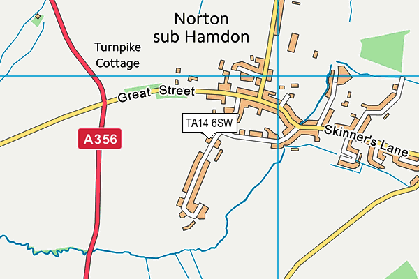 TA14 6SW map - OS VectorMap District (Ordnance Survey) TA14 6SW map - OS VectorMap District (Ordnance Survey)