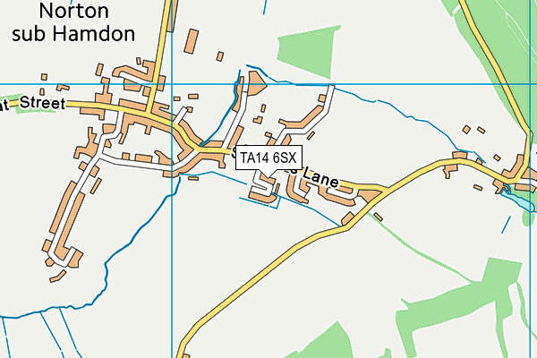 TA14 6SX map - OS VectorMap District (Ordnance Survey) TA14 6SX map - OS VectorMap District (Ordnance Survey)