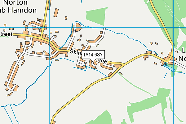 TA14 6SY map - OS VectorMap District (Ordnance Survey) TA14 6SY map - OS VectorMap District (Ordnance Survey)