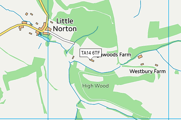 TA14 6TF map - OS VectorMap District (Ordnance Survey) TA14 6TF map - OS VectorMap District (Ordnance Survey)