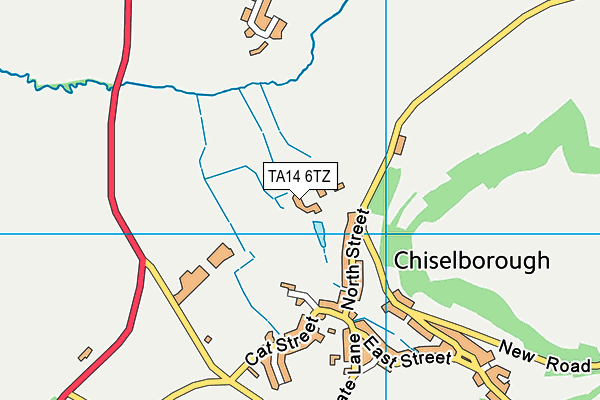 TA14 6TZ map - OS VectorMap District (Ordnance Survey) TA14 6TZ map - OS VectorMap District (Ordnance Survey)