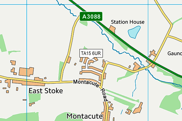 TA15 6UR map - OS VectorMap District (Ordnance Survey)