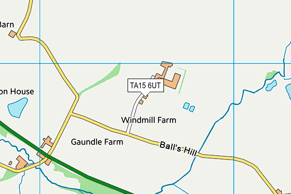 TA15 6UT map - OS VectorMap District (Ordnance Survey)