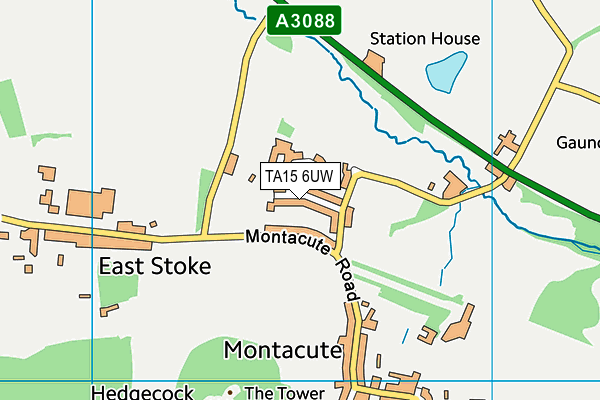 TA15 6UW map - OS VectorMap District (Ordnance Survey) TA15 6UW map - OS VectorMap District (Ordnance Survey)