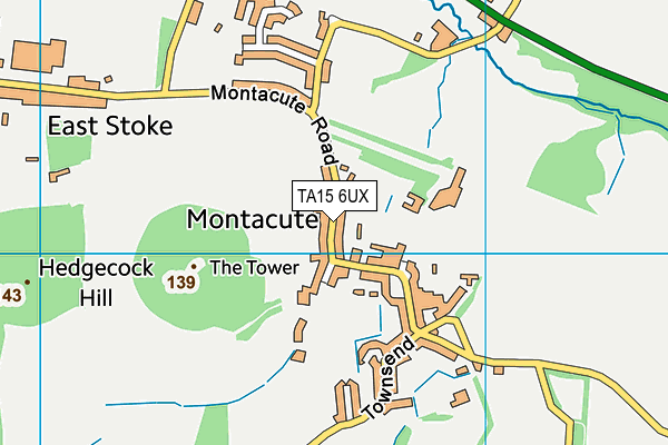 TA15 6UX map - OS VectorMap District (Ordnance Survey) TA15 6UX map - OS VectorMap District (Ordnance Survey)