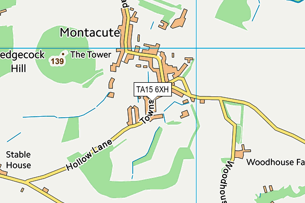 TA15 6XH map - OS VectorMap District (Ordnance Survey) TA15 6XH map - OS VectorMap District (Ordnance Survey)