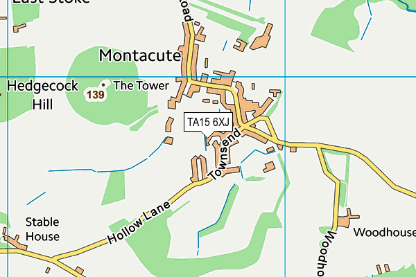TA15 6XJ map - OS VectorMap District (Ordnance Survey) TA15 6XJ map - OS VectorMap District (Ordnance Survey)