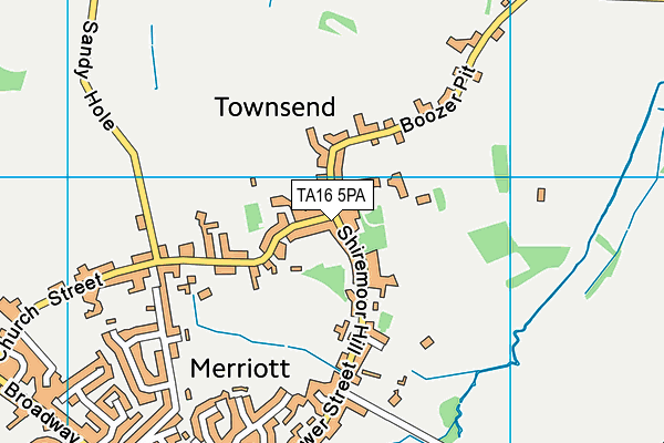 TA16 5PA map - OS VectorMap District (Ordnance Survey) TA16 5PA map - OS VectorMap District (Ordnance Survey)