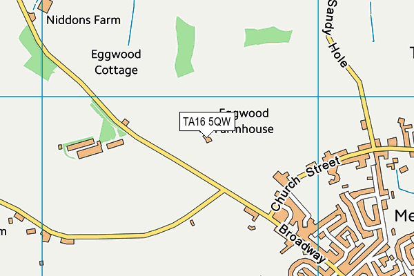 TA16 5QW map - OS VectorMap District (Ordnance Survey)