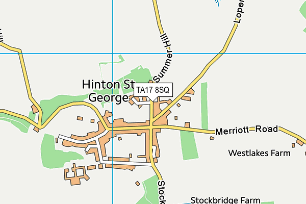 TA17 8SQ map - OS VectorMap District (Ordnance Survey) TA17 8SQ map - OS VectorMap District (Ordnance Survey)