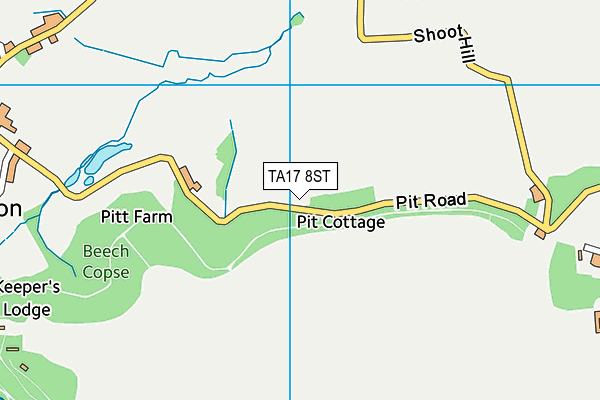 TA17 8ST map - OS VectorMap District (Ordnance Survey) TA17 8ST map - OS VectorMap District (Ordnance Survey)