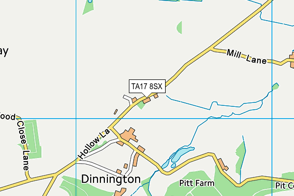 TA17 8SX map - OS VectorMap District (Ordnance Survey) TA17 8SX map - OS VectorMap District (Ordnance Survey)