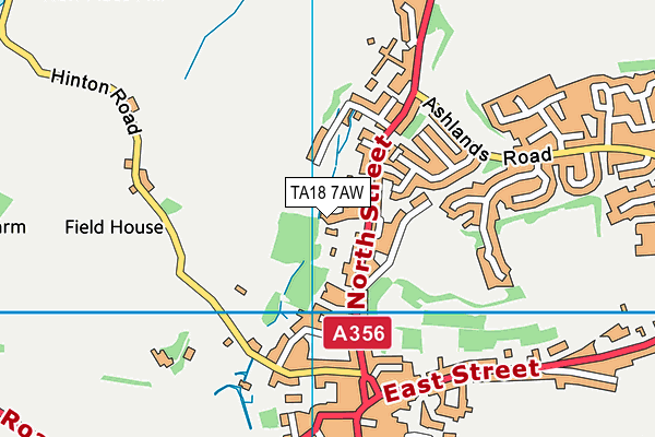 TA18 7AW map - OS VectorMap District (Ordnance Survey) TA18 7AW map - OS VectorMap District (Ordnance Survey)