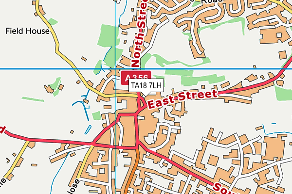 TA18 7LH map - OS VectorMap District (Ordnance Survey) TA18 7LH map - OS VectorMap District (Ordnance Survey)