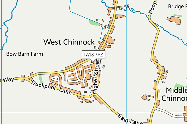 TA18 7PZ map - OS VectorMap District (Ordnance Survey) TA18 7PZ map - OS VectorMap District (Ordnance Survey)