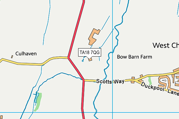 TA18 7QG map - OS VectorMap District (Ordnance Survey) TA18 7QG map - OS VectorMap District (Ordnance Survey)