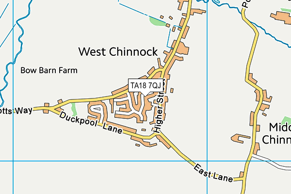 TA18 7QJ map - OS VectorMap District (Ordnance Survey) TA18 7QJ map - OS VectorMap District (Ordnance Survey)