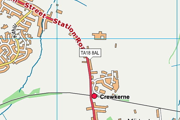 TA18 8AL map - OS VectorMap District (Ordnance Survey) TA18 8AL map - OS VectorMap District (Ordnance Survey)