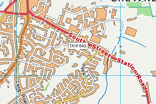 TA18 8AQ map - OS VectorMap District (Ordnance Survey) TA18 8AQ map - OS VectorMap District (Ordnance Survey)
