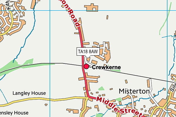 TA18 8AW map - OS VectorMap District (Ordnance Survey) TA18 8AW map - OS VectorMap District (Ordnance Survey)