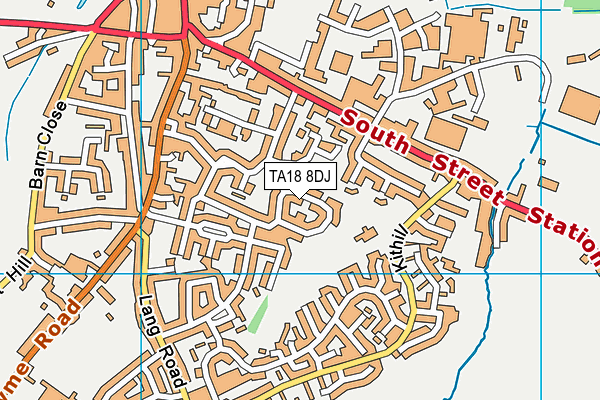 TA18 8DJ map - OS VectorMap District (Ordnance Survey) TA18 8DJ map - OS VectorMap District (Ordnance Survey)