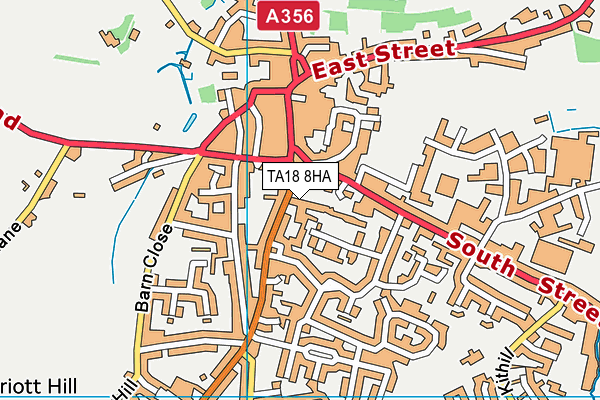 TA18 8HA map - OS VectorMap District (Ordnance Survey) TA18 8HA map - OS VectorMap District (Ordnance Survey)