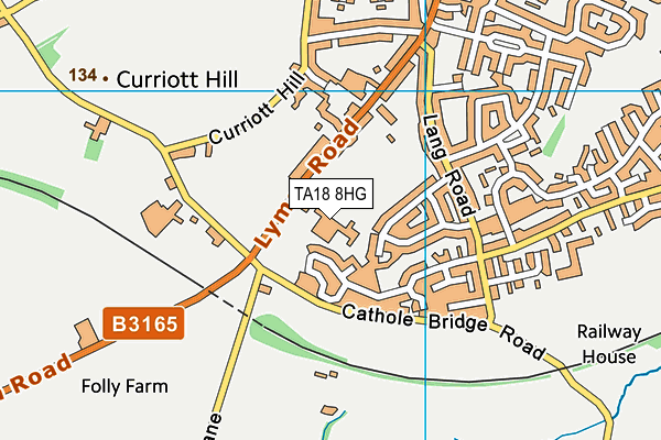TA18 8HG map - OS VectorMap District (Ordnance Survey) TA18 8HG map - OS VectorMap District (Ordnance Survey)