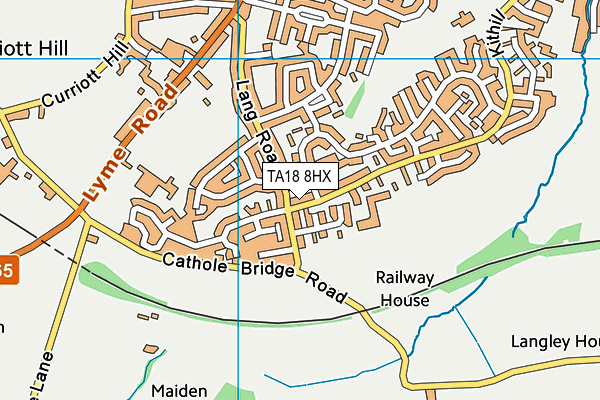 TA18 8HX map - OS VectorMap District (Ordnance Survey) TA18 8HX map - OS VectorMap District (Ordnance Survey)