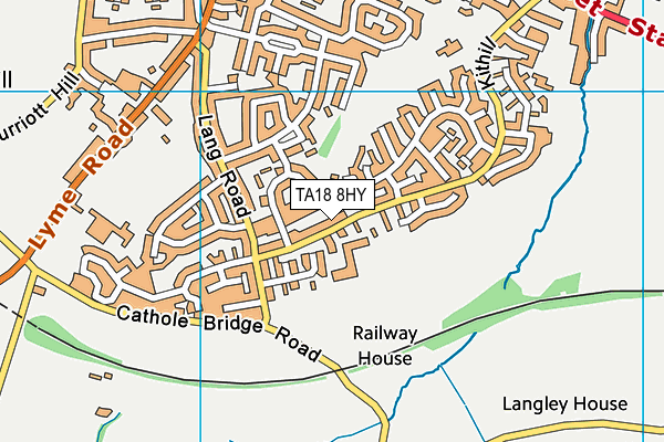 TA18 8HY map - OS VectorMap District (Ordnance Survey) TA18 8HY map - OS VectorMap District (Ordnance Survey)