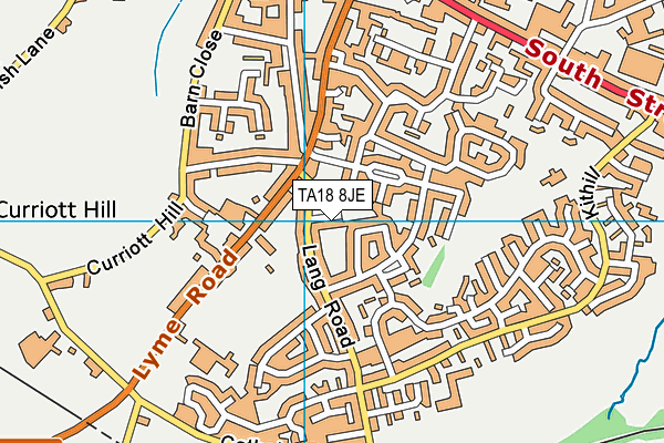 TA18 8JE map - OS VectorMap District (Ordnance Survey) TA18 8JE map - OS VectorMap District (Ordnance Survey)