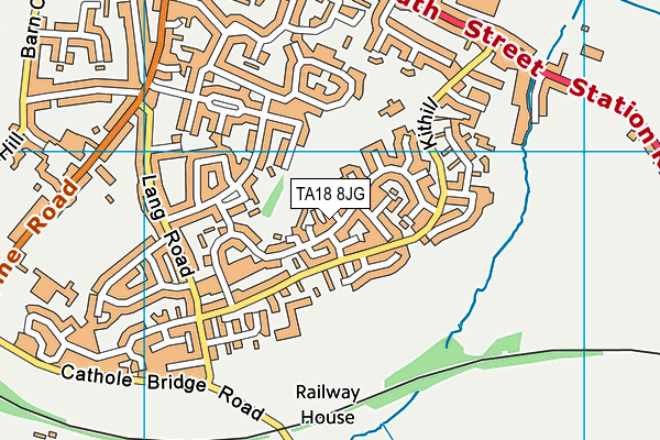 TA18 8JG map - OS VectorMap District (Ordnance Survey) TA18 8JG map - OS VectorMap District (Ordnance Survey)