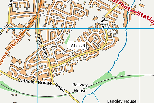TA18 8JN map - OS VectorMap District (Ordnance Survey) TA18 8JN map - OS VectorMap District (Ordnance Survey)