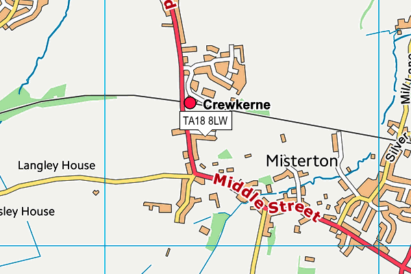 TA18 8LW map - OS VectorMap District (Ordnance Survey)