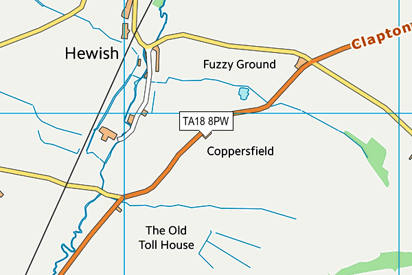 TA18 8PW map - OS VectorMap District (Ordnance Survey) TA18 8PW map - OS VectorMap District (Ordnance Survey)