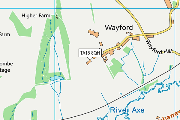 TA18 8QH map - OS VectorMap District (Ordnance Survey) TA18 8QH map - OS VectorMap District (Ordnance Survey)